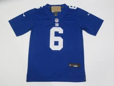 Jaxson Dart #6 New York Giants Game onField Mens Jersey Royal Blue