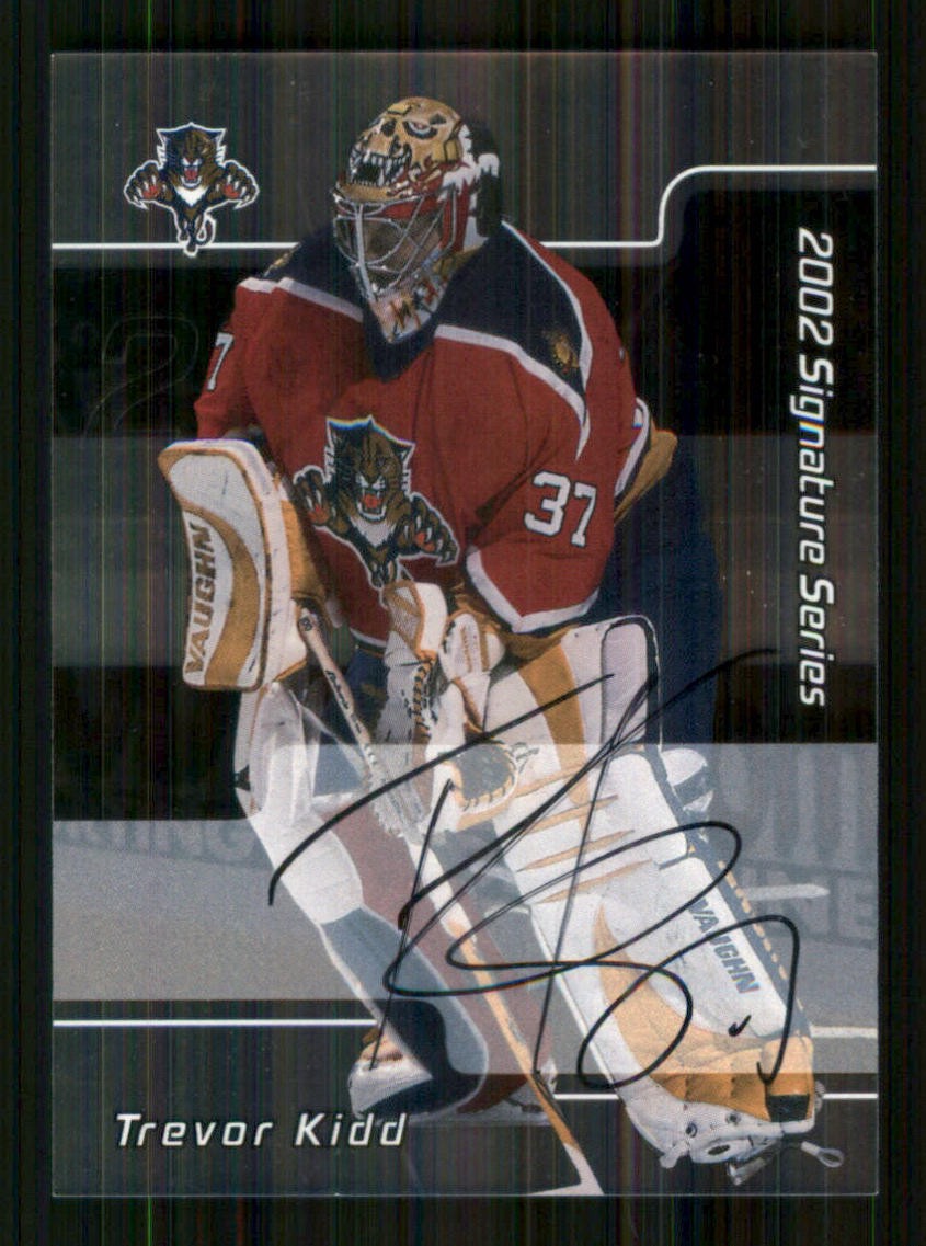 2001-02 Be a Player Signature Series Autographs #185 Trevor Kidd Panthers 9024