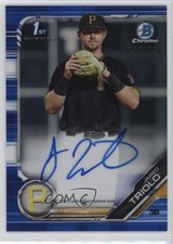 2019 Bowman Draft Chrome Pick Blue Refractor /150 Jared Triolo #CDA-JT Auto 17hv