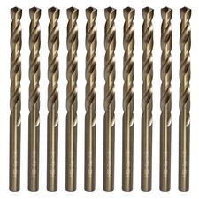 COMOWARE 1/4" Drill Bit Set, M35 Cobalt HSS Drill Bits, Jobber Length, Straig...