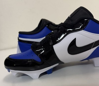 Nike Air Jordan 1 Low TD Mens Sz 9.5 Game Royal Black Football