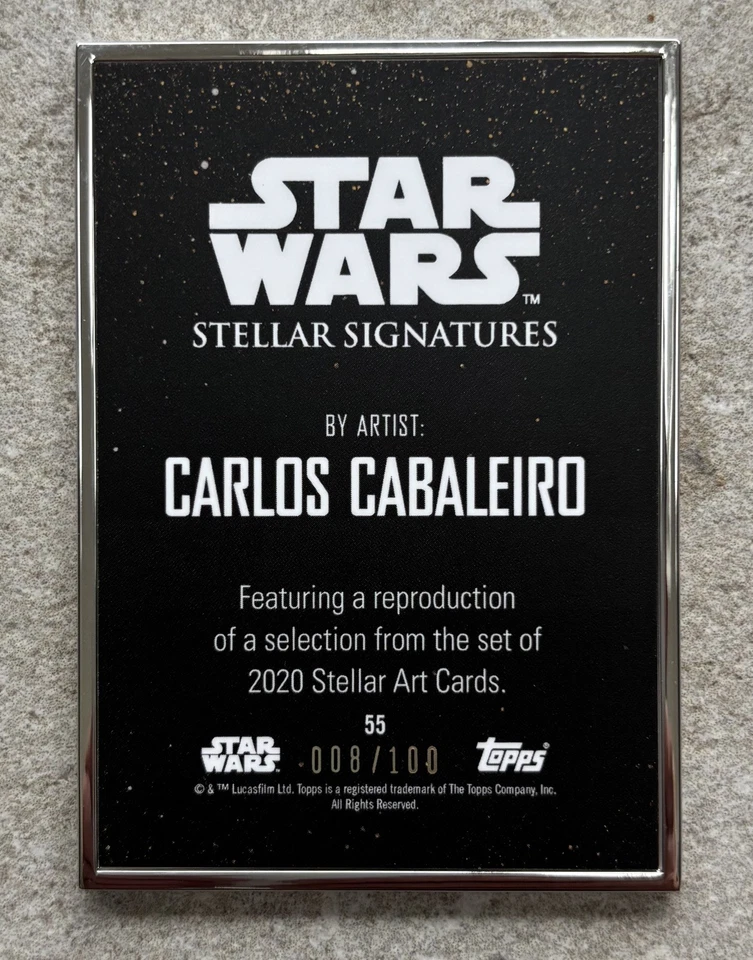 Daisy Ridley Rey 2020 Star Wars Stellar Reproduction Sketch Cabaleiro /100 #55 - Image 4 of 4