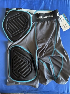Champro Bull Rush 5-Pad Protection Girdle, Adult Medium, Charcoal **NWT**