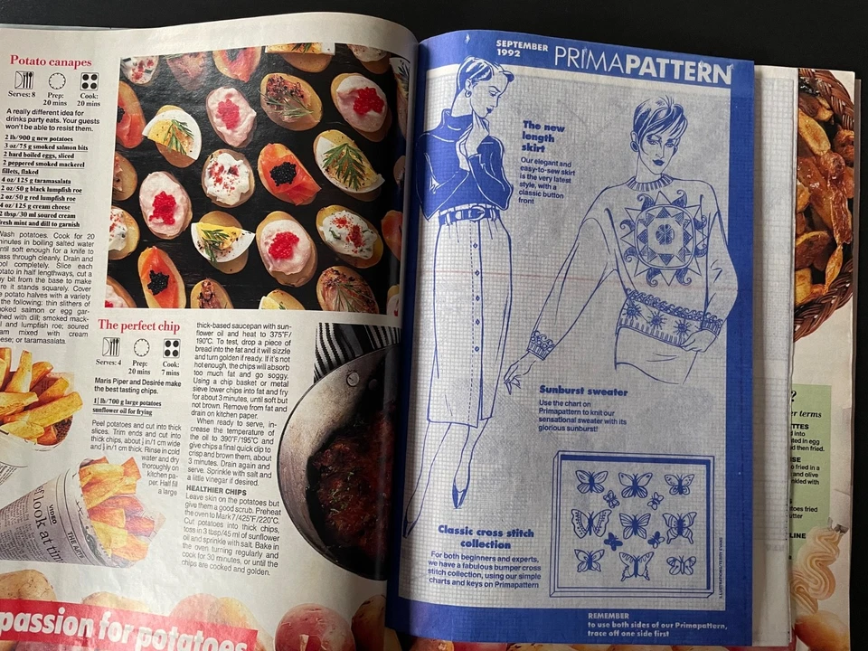 Vintage Prima Magazine + Skirt Pattern September 1992 - Image 2 of 3