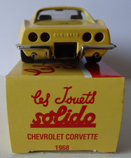 Modèle Réduit Chevrolet Corvette C 1968 Jaune – Échelle 1/43 – Marque Solido / Hachette – Métal