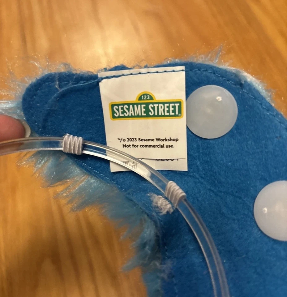 Diadema Monstruo Galleta Plaza Sésamo Azul Halloween Disfraz Accesorio Juegos con disfraces Foto 4 de 4