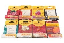 8 Assorted Burt's Bees Moisturizing Lip Balm Holiday Limited Edition 0.15 oz