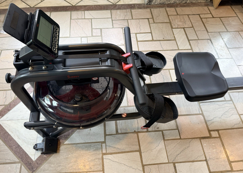 Sunny SF-RW5713 SMART Water Rowing Machine, LCD Display, Tablet Holder