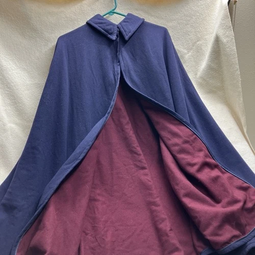VTG Ww2 Wool Nurses Cloak Cape Uniform Military Coat Navy Red 1940s 1950s