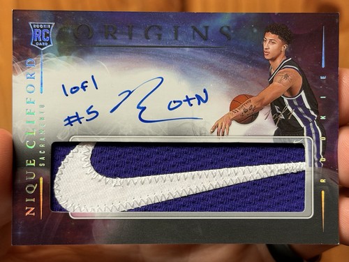Nique Clifford Origins 2025-26 1/1 NIKE SWOOSH Rookie Patch Auto Inscribed 