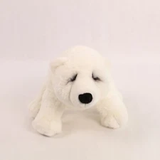 Vintage Lou Rankin Polar Bear Plush 10” White Dankin Applause Collectible