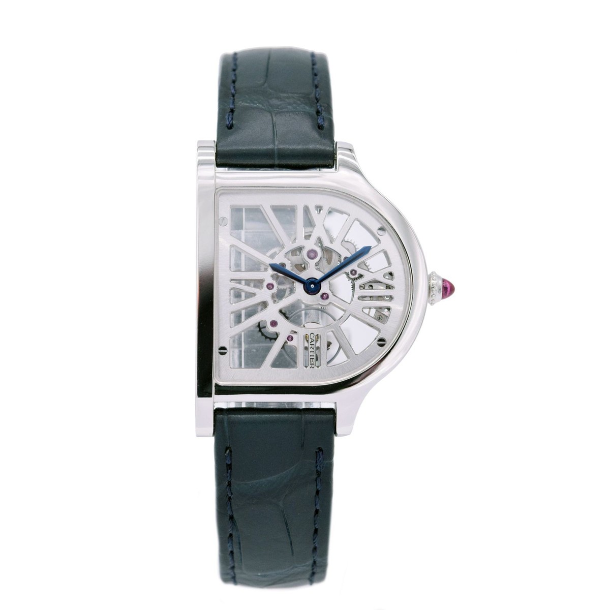 Cartier Cloche de Cartier Skeleton 4340 WHCC0003 Platinum Watch