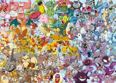 Ravensburger Puzzle 1000 Teile 12000460 Challenge Pokémon - Alle 150 Pokémon der