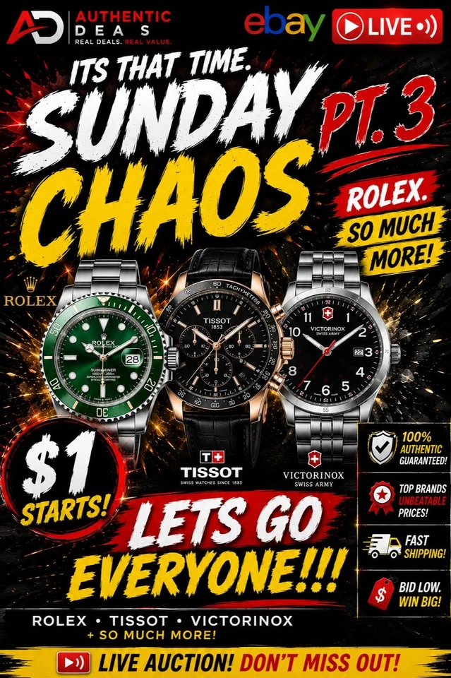 ITS THAT TIME. SUNDAY CHAOS. PT 3. ROLEX. SO MUCH MORE! LETS GO EVERYONE!!!