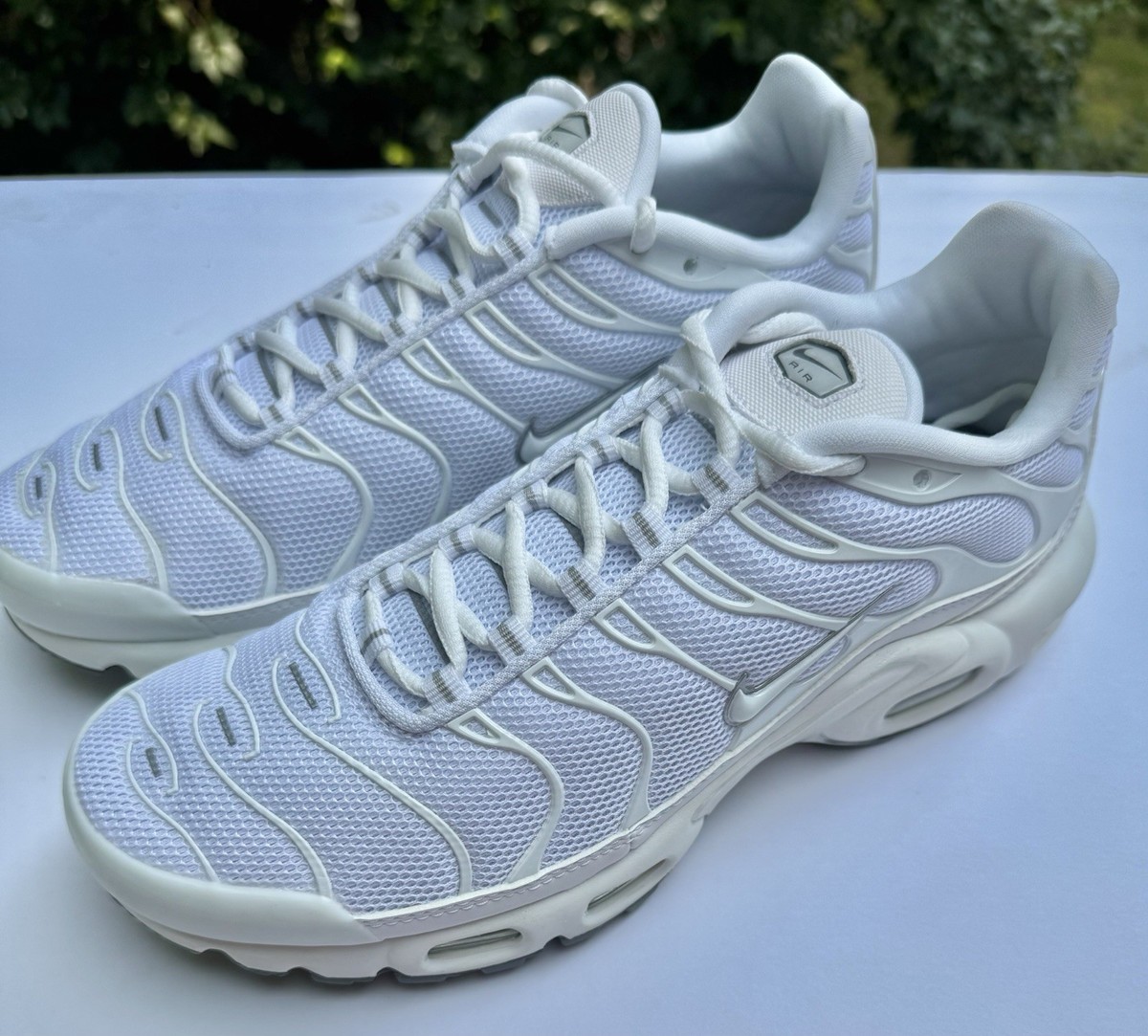 Nike Air Max Plus TN Tuned Triple White Black Cool Grey 