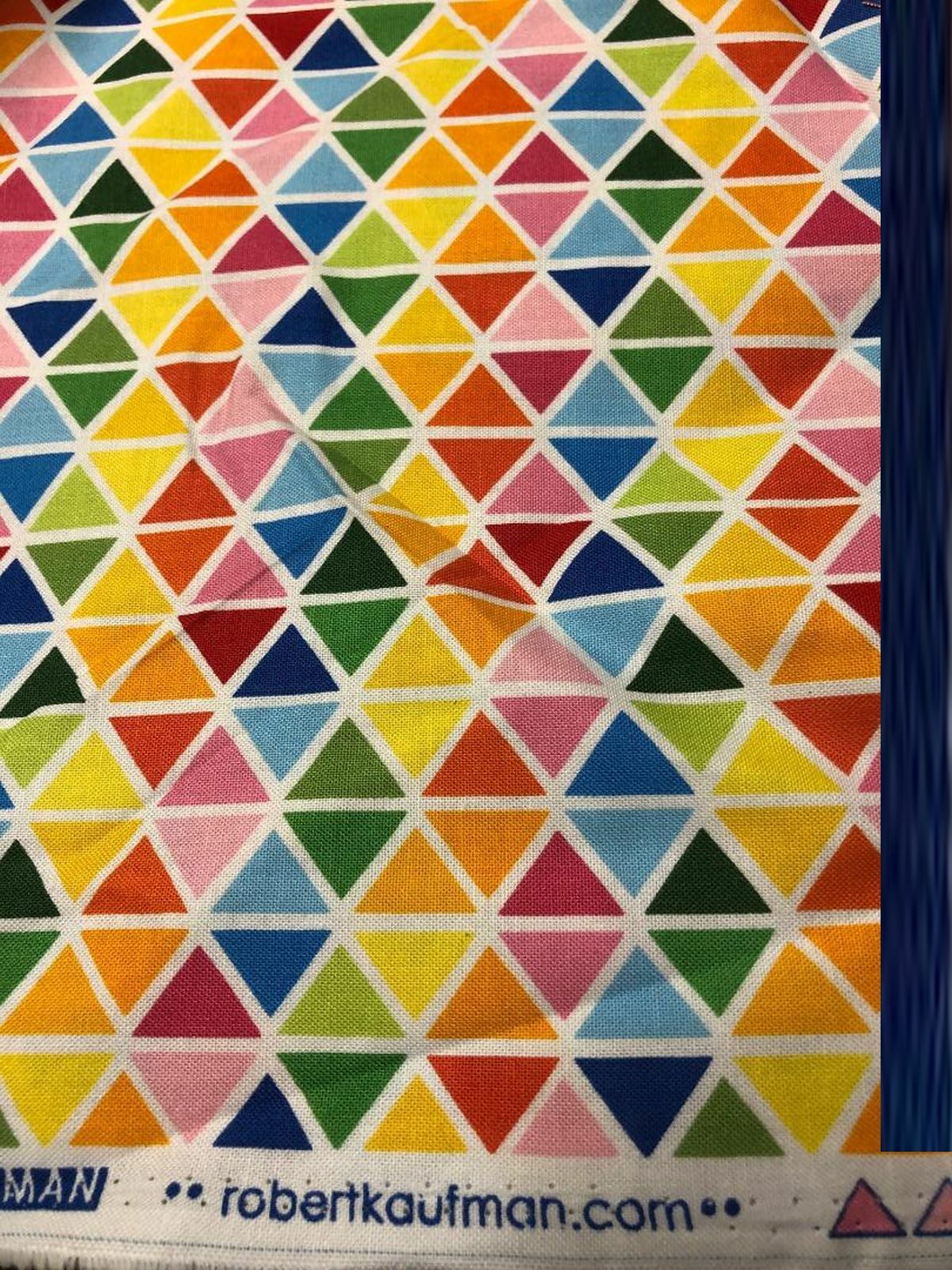 Fabric Robert Kaufman Rainbow Geo BHY eBay