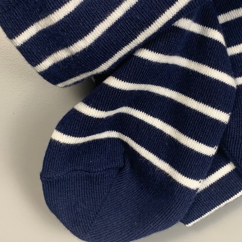 Hanna Anderson Tights 12-16 Footed Classic Navy Stripe 150/160 Cm - Picture 5 of 6