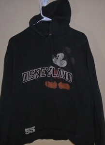 Disney Resort Mickey Mouse Con Capucha Sudadera Con Capucha Jersey Xl Negro  Disneyland | eBay