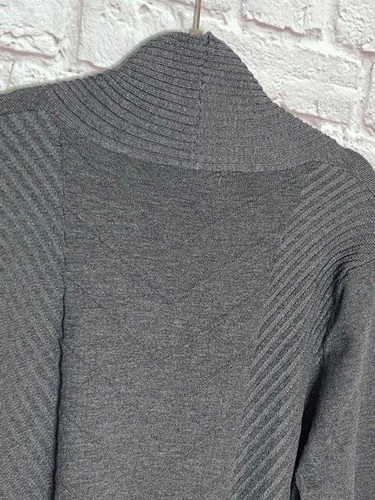 XL/1X/2X/3X nuovo grigio antracite leggero cardigan maglione giacca spolverino - Foto 12 di 14