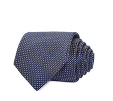 The Men's Store Dot Micro Neat Silk Classic Tie Navy Size 8