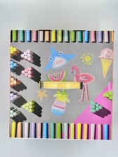 Sun Squad Sidewalk Chalk Set 120 Pieces, Multicolor, Washable Non-Toxic New