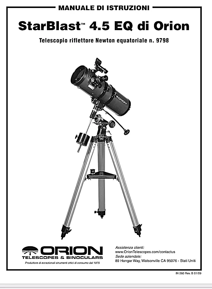Orion 4.5 best sale telescope