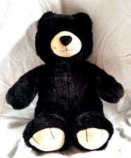 Build A Bear Black Teddy Bear Stuffed Animal Grizzly Plush BAB Super Soft 15"