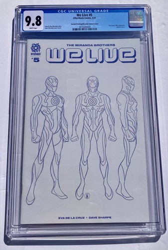 WE LIVE 5 - CGC 9.8 - 2nd Print INAKI MIRANDA VARIANT COMIC MINT 1st Palladions