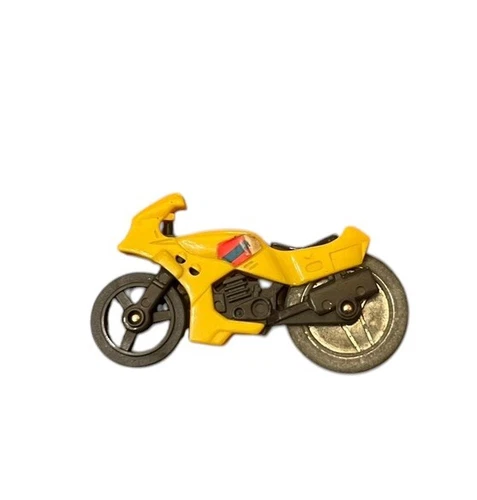 Vintage 1988 Sega Pocket Power Motorcycle Street Bike Yellow - No Rip Cord Rare