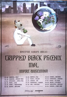CRIPPLED BLACK PHOENIX 2022 TOUR - orig. Concert Poster - Plakat - Din A1