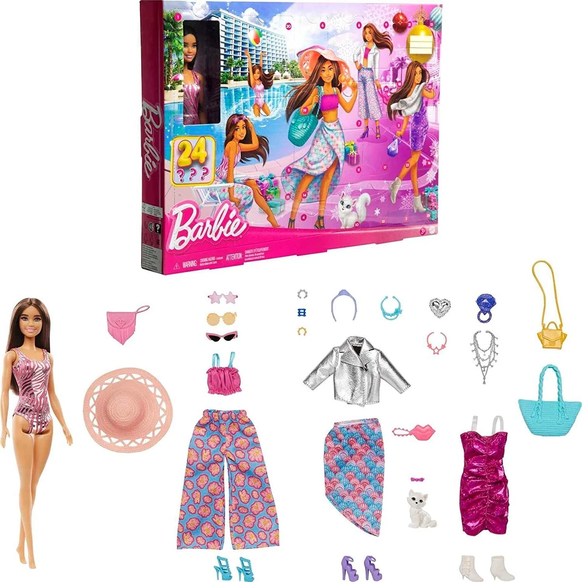 Barbie Doll and Fashion Advent Calendar 24 Clothing and Accessory Surprises  2023 | eBay