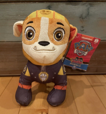 NWT Spin Master Nickelodeon Paw Patrol Moto Pups Rubble 8  Plush Figure