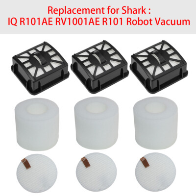 Filter Set Replacement for Shark IQ R101AE RV1001AE R101 Robot Vacuum Cleaner