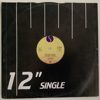 MADONNA papa don t preach VINYL 12  45 single 1986 U.K pressing.  a