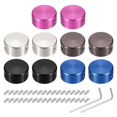 10 Stück Fußschalter Topper Gitarrenpedal Knopf rot blau silber grau schwarz