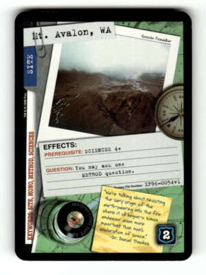 1996 X-files Card Game  MT Avalon WA Firewalker BXCP06