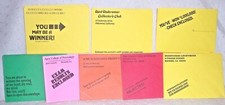 ENVELOPES RED-PINK-GREEN-YELLOW-ORANGE FOR CARDS-INVITATIONS U-CHOOSE