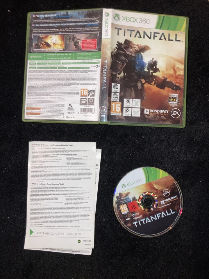 jeu TITANFALL pour xbox 360 francais X360 fps tir robots game spiel COMPLET