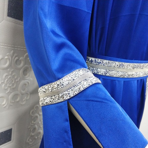 Dubai Abaya Women Long Sleeve Maxi Dress Muslim Kaftan Islamic Caftan Robe Gown - Picture 57 of 79