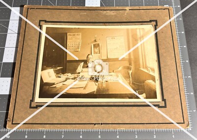 1920s Etowah TN Tennessee SOUTHERN RAILWAY Office? Man TRAIN DEPOT Antique PHOTO