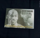 Michael Jordan 1996-97 Fleer Metal Platinum Portraits Insert Bulls Card # 5