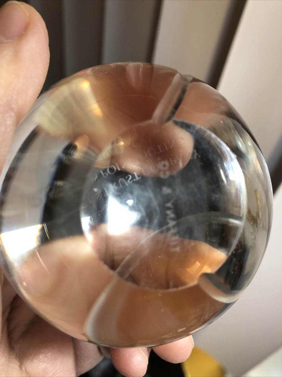 Tiffany & Co THREE Crystal Tennis Ball Paperweight. Engraved | eBay