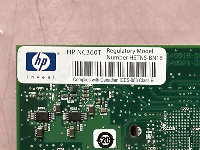 HP NC360T 412646-001 412651-001 PCI-E Dual Port Ethernet Adapter Half Height - Garland Computers - Foto 3