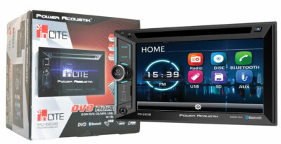 POWER ACOUSTIK PD-623B DOUBLE DIN CD DVD 2 DIN IN-DASH 6.2'' BLUETOOTH CAR STEREO