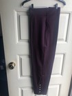 Just My Size Purple (wine)  Pointe Snap Bottom Leggings Pants 3X NEW — photo 1