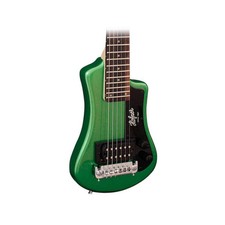 Hofner Shorty Limited Travel Electric Guitar W/ Gigbag - Metallic Dark Green