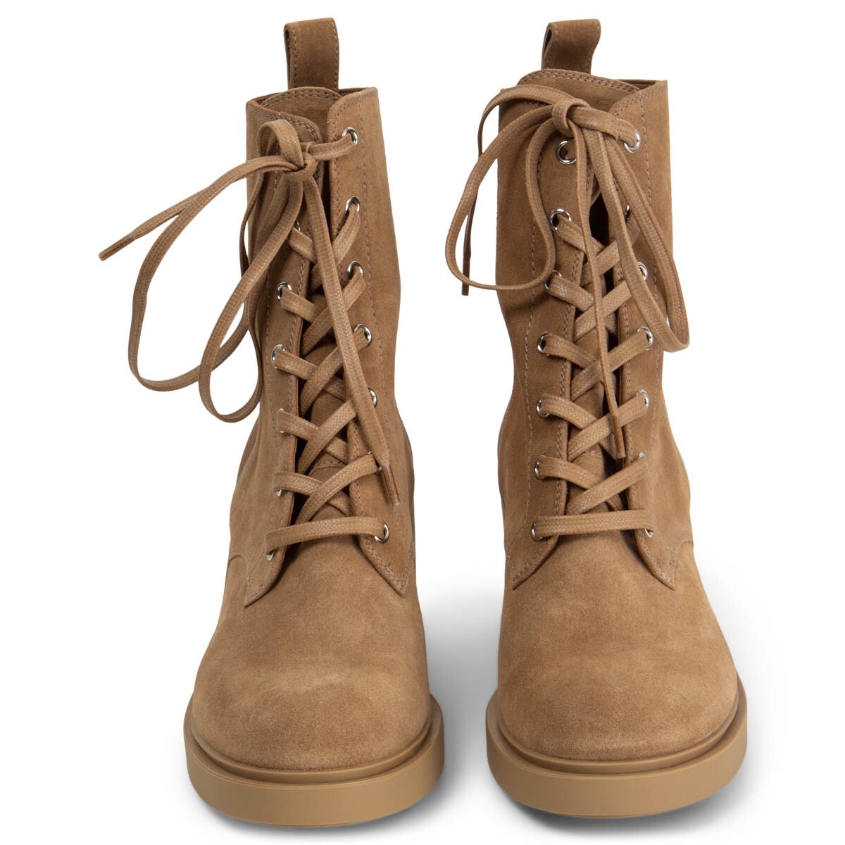 オーダー 66271 auth GIANVITO ROSSIE beige suede FOSTER LACE UP Ankle Boots