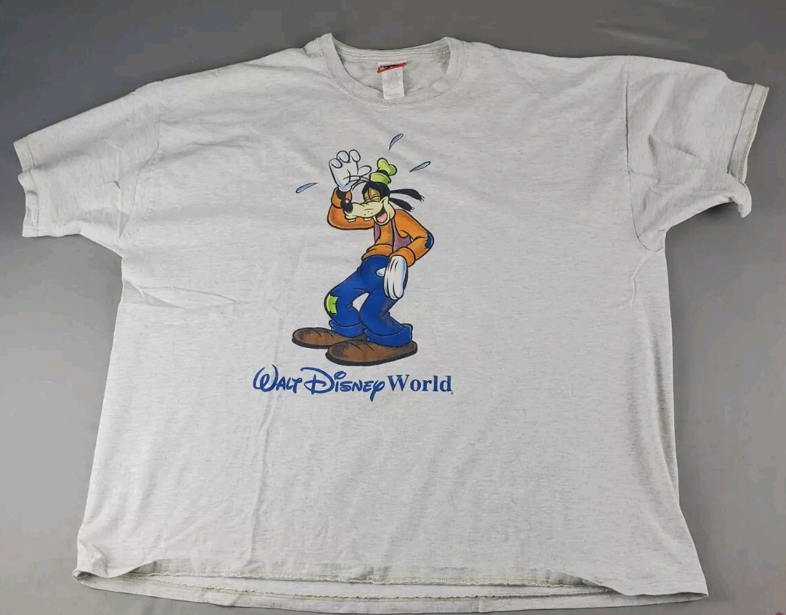 Vintage Mickey Inc Shirt Mens XXL 2XL Gray Goofy Dog Big Vintage Mickey Inc Shirt Mens XXL 2XL Gray Goofy Dog Big
