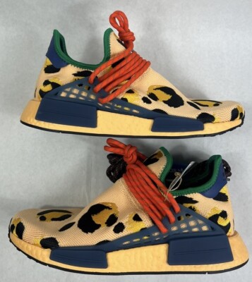 Mens Adidas  Pharrell x NMD Human Race \'Animal Print\' sneaker trainer size 9 Adidas Pharrell x Human Race Animal Print Orange Size 9  main image 2