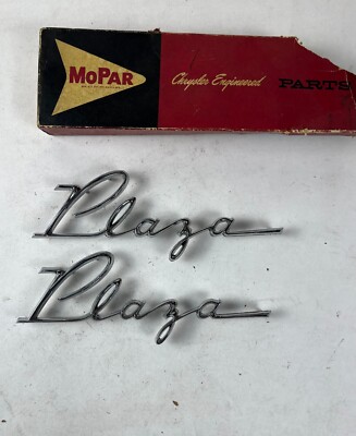 New Old Stock Quarter Panel Nameplate For 1955-6 Models Mopar #1599450